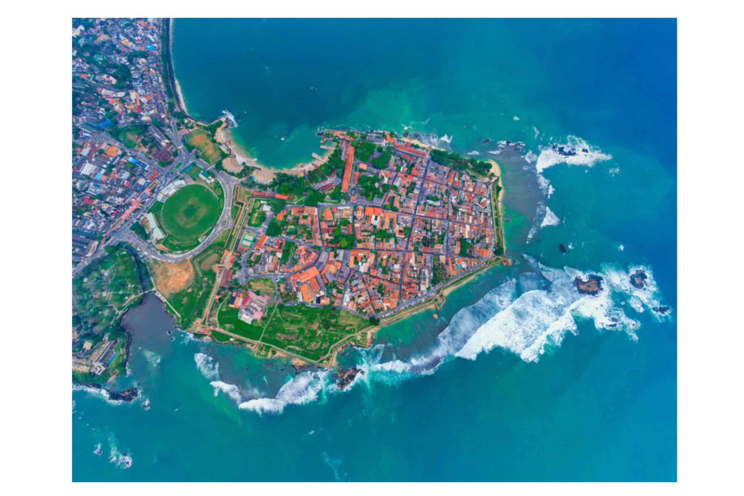 Birdseye view of Galle Fort Sri Lanka