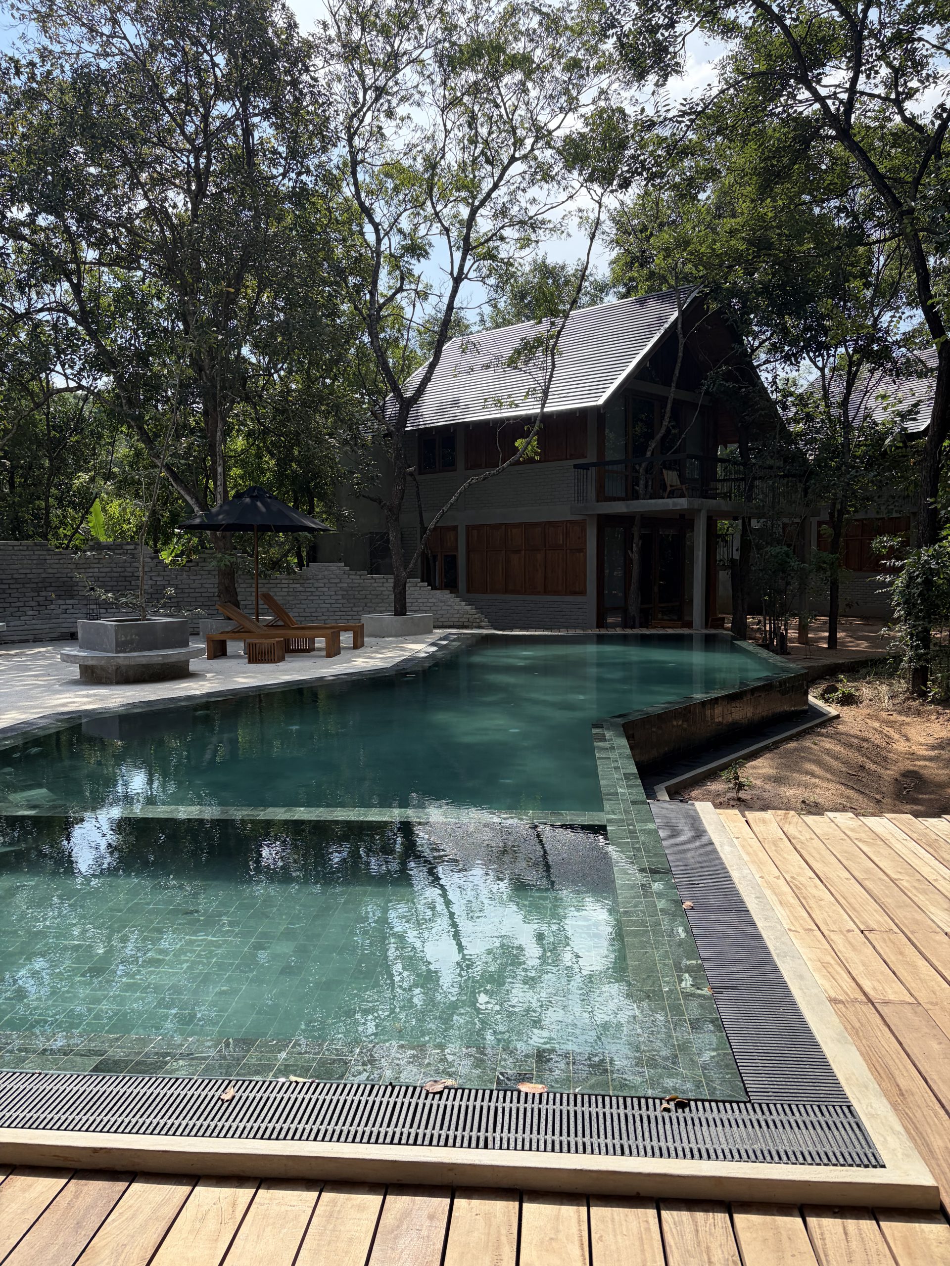 Pool View at the Veeraa Retreat Habarana, Sri Lanka