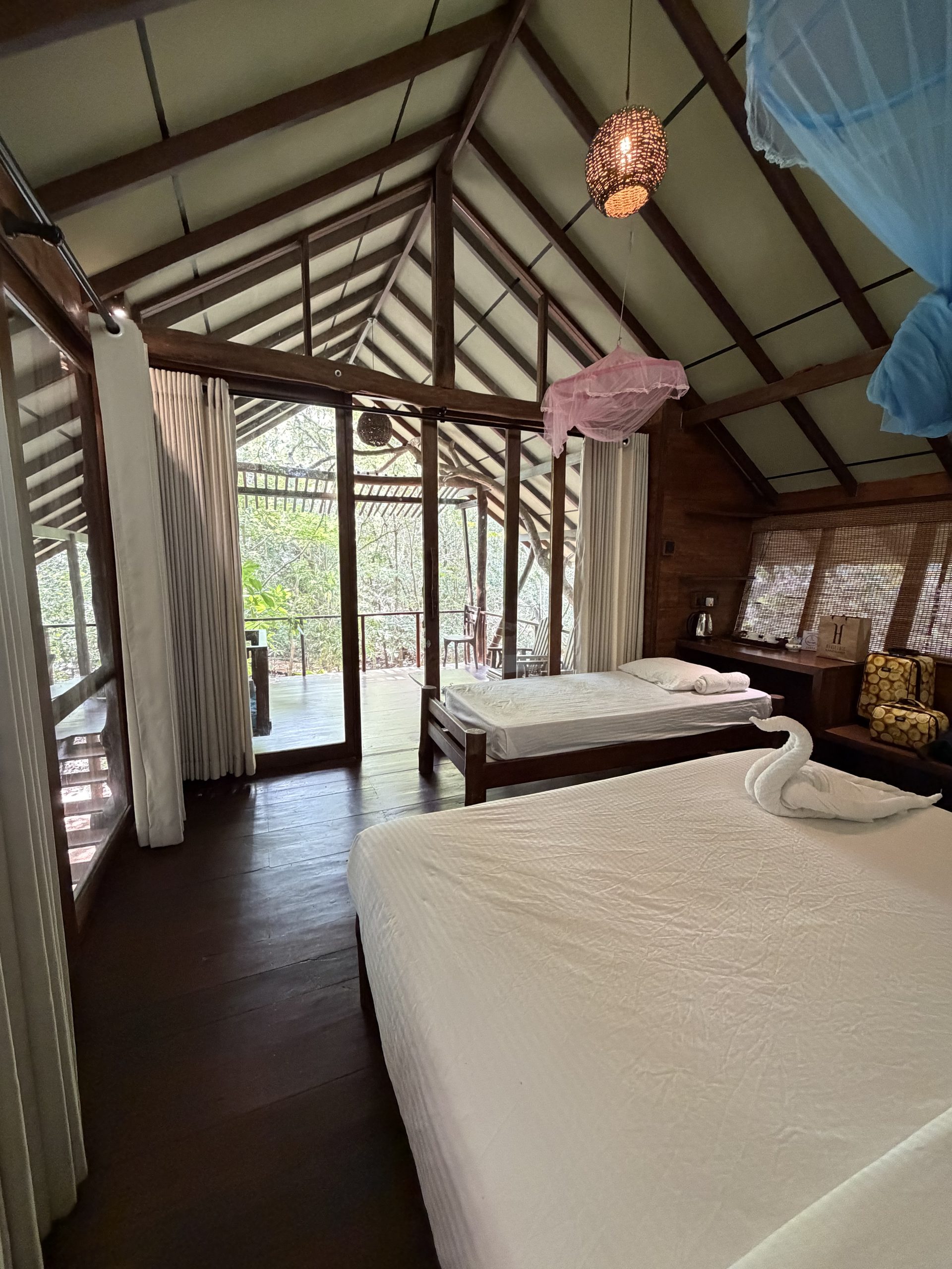 Interior room at Kaala Kalaththewa eco resort, Sri Lanka