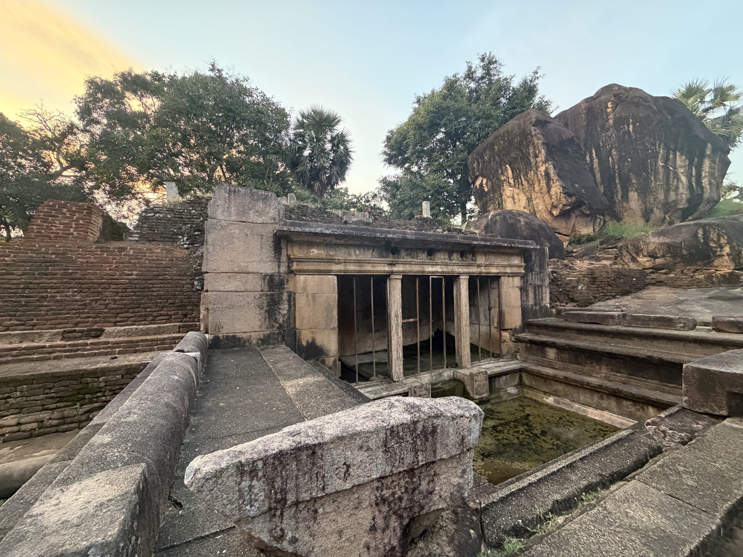 Anuradhapura ruins at sunset, Sri Lanka